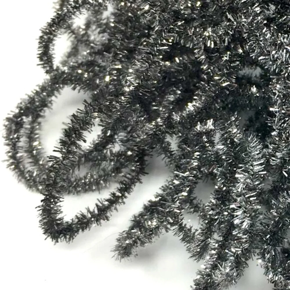Vintage Silver Metallic Rustic Chain Christmas Holiday Garland